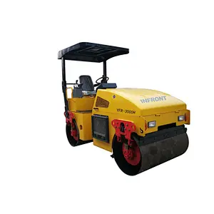 Ride on diesel engine compactor road roller
