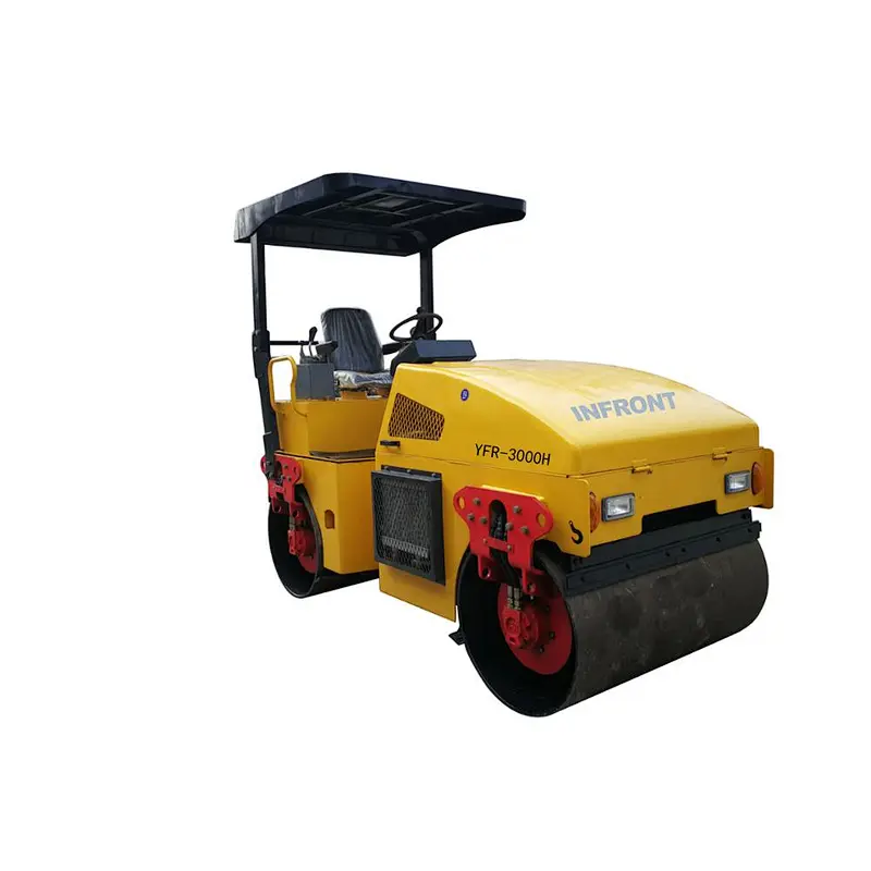 Ride on diesel engine compactor road roller