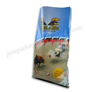 20kg plastic laminated pp woven chicken feed packing bag chicken feed bag 20kg 50kg