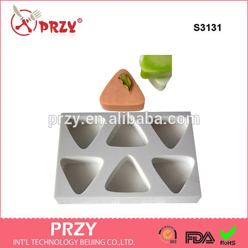 S3131 Triangle Shaped / 6 in 1 / Silicone Soap Mold