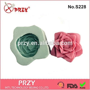 S228 PRZY Flower shaped 3d silicone soap mold