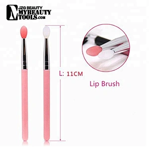 custom logo lip gloss makeup brush silicone
