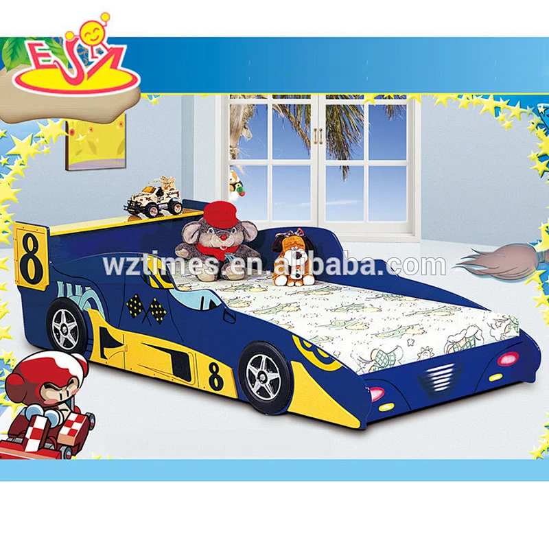 2018 wholesale wooden kids car shape bed high quality wooden kids car shape bed best sale wooden kids car shape bed W08A065