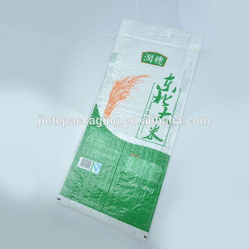 White virgin laminated pp woven bag of flour, rice, grain, organic salt bag 25kg 10kg 5kg