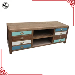 vintage industrial storage furniture in stores
