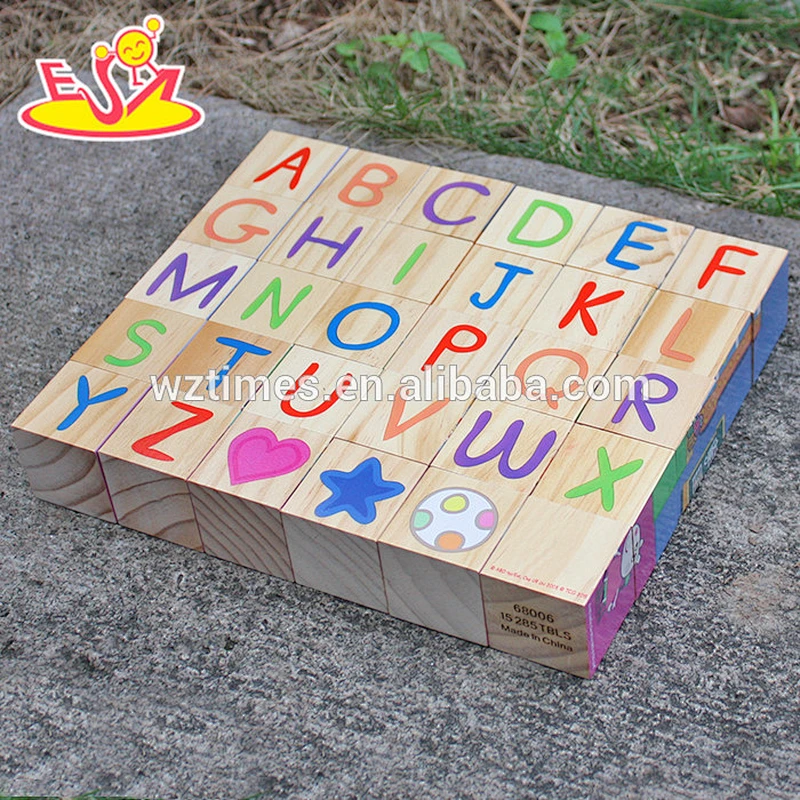 wholesale kids wooden puzzle blocks for educational W13A109