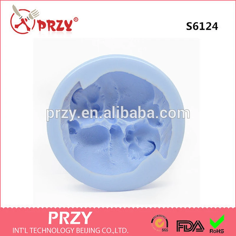 KITTENS YIN and YANG 3D cute silicone soap mold candle mold chocolate mold