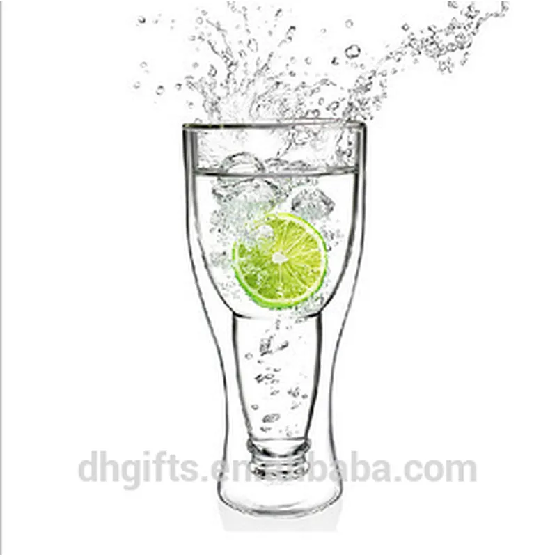 Factory Wholesale Handmade Mouth Blown 350 ML Borosilicate Wine Glass Mug Water Cup for Bar and Home