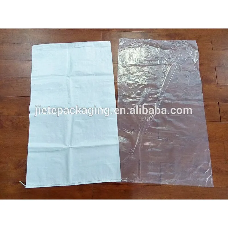 Moisture proof white pp woven sugar bag with liner for chemical,cement,mortar,tile adhesive, wall putty powder