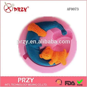 Silicone Cartoon Bear Moon Shape Mold Fondant Cake