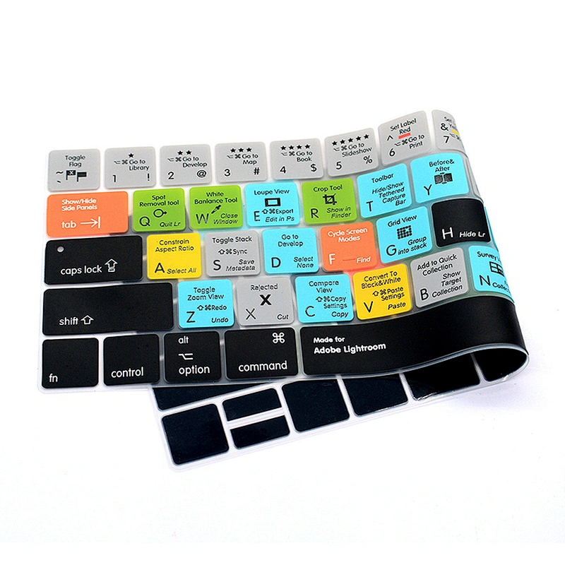 Lightroom Hot key Keypad Cover Ultra- thin key silicone key cover Skins For macbook pro skin Keyboard Protector