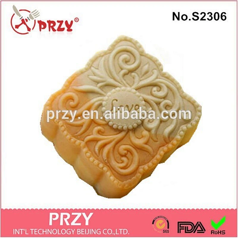 WEDDING SQUARE 12 Bars silicone soap molds for soap making