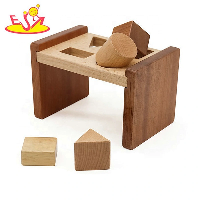 2019 New design educational wooden shape sorter for babies W13E085