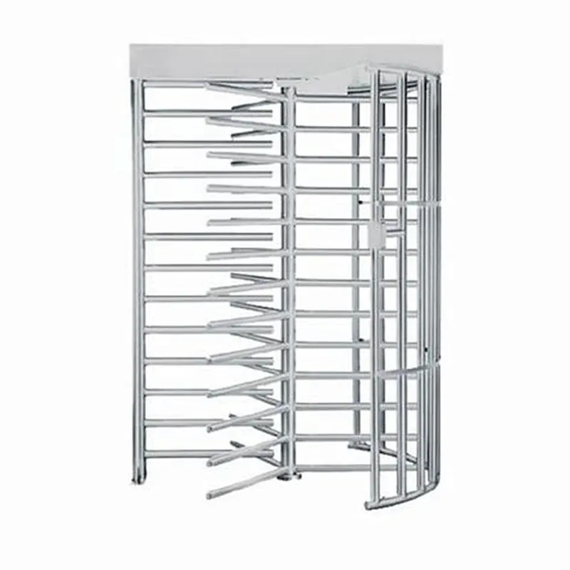 Automatic pedestrian RFID full height single lane circle shape turnstile gate