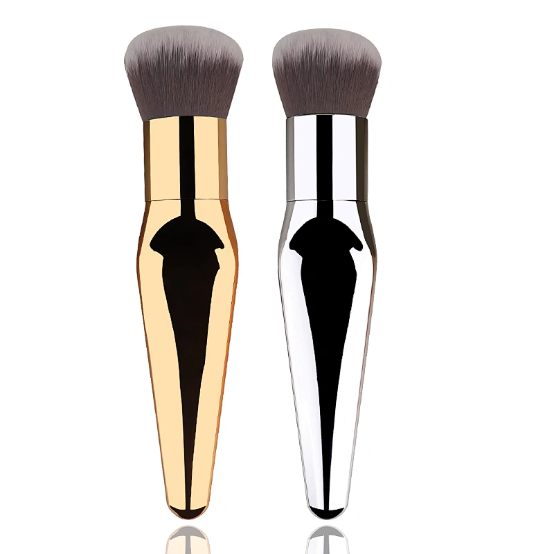 2018 Professional Makeup Brushes private label Cosmetic Foundation Powder Blush Contour Fish Tail single brush