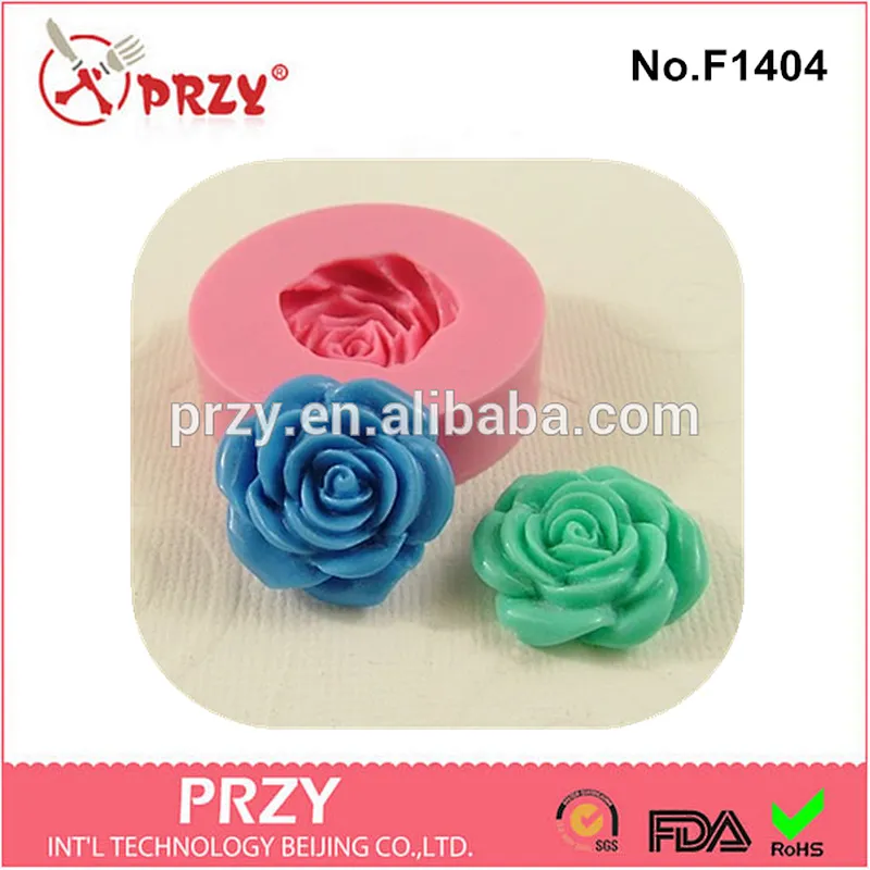 F1404 przy Fondant Cake Decorating Tools Rose Flower Silicone Cake Mold