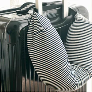 wholesale in stock neck pillow healthy stripe pattern travel pillow with high quality for car