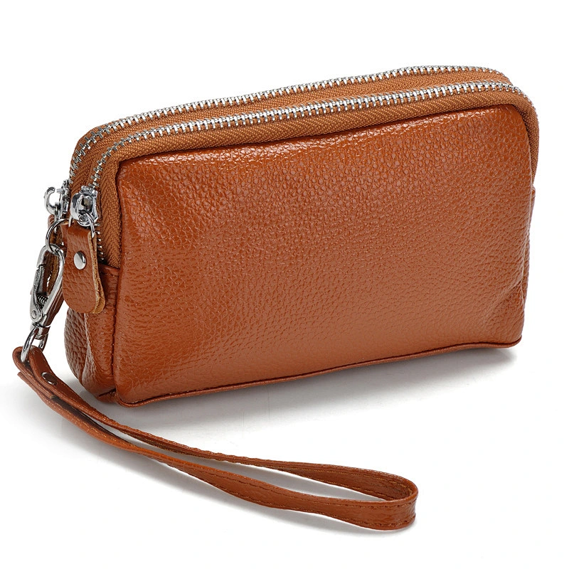 2019 Hot Sales Classical Design Genuine Leather Wallet Fashion Women Handbag Clutch Bag Ladies