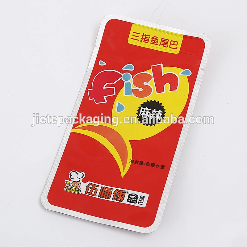 PE plastic bag custom printed packing fish tail