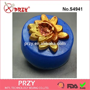 S4941 peony flower 3d silicone molds handmade soap mold silicone soap molds