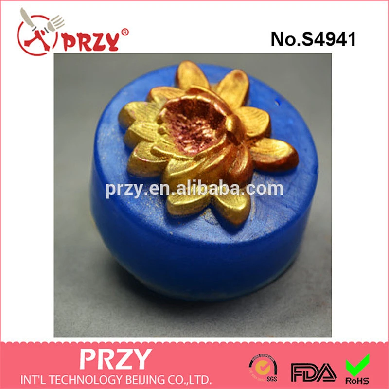 S4941 peony flower 3d silicone molds handmade soap mold silicone soap molds