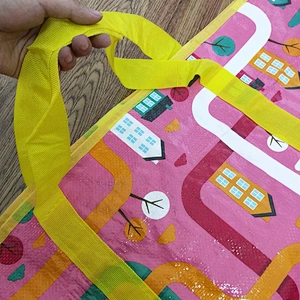 Color printing non woven bag shopping bag for wholesales