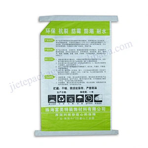 Customized white plastic bopp laminated pp woven cement bags in packaging bag 25kg