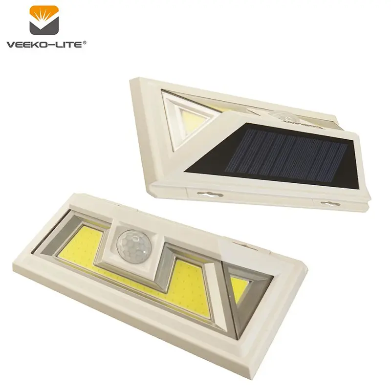 Hot sale wireless outdoor Garden flood waterproof LED Solar rechargeable motion sensor light COB rechargeable solar sensor light