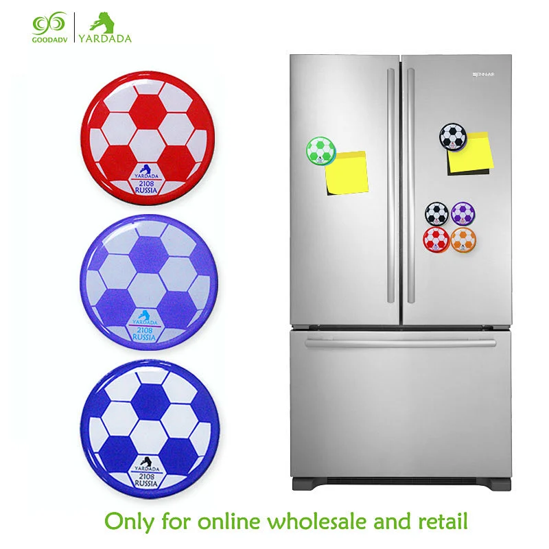 2018 football cup round butterfly cartoon epoxy fridge magnet new decoration for home decorative promotion in stock