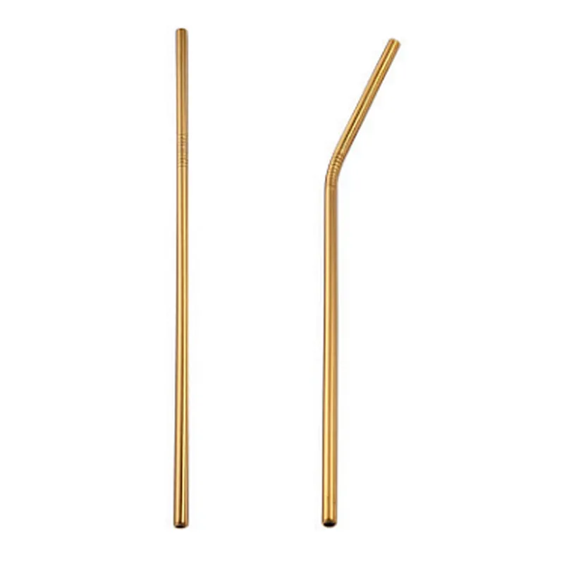 Factory Wholesale Color Drinking Custom Stainless Steel Straw  Reusable Metal Straw