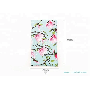 Floral custom design easy taken eyeglass bag with spring top