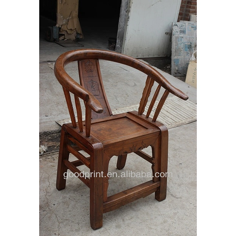 Hand Carved Chinese Antique Solid Wood Armchair