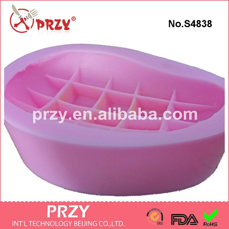 S4838 silicone cake mold 3d mango fruit shape soap cake decorating mold