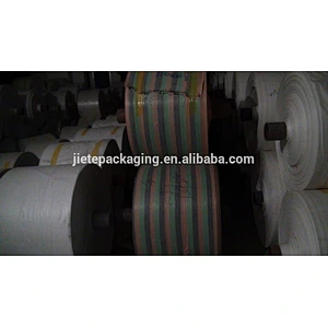 Customized cheap pp woven bag roll fabric tubular width 30cm to 150cm