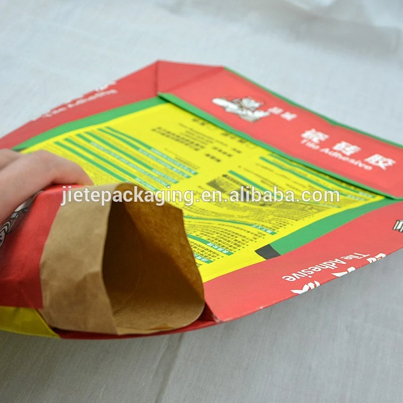 25kg 50kg Cement, putty bags AD STAR BAG with valve port, block bottom
