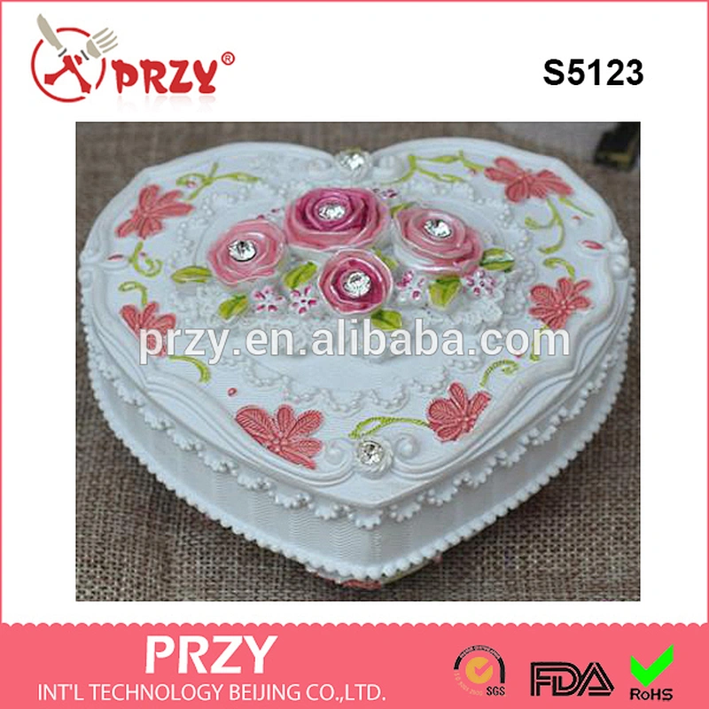 S5123 heart shape 3d Jewelry Box mold silicone molds handmade soap mold