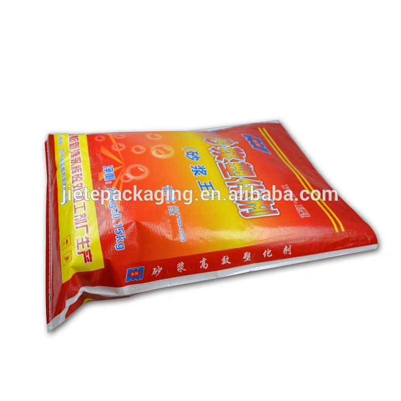 Cheap recyclable plastic bopp laminated pp woven cement, mortar packaging bag 25kg 20kg