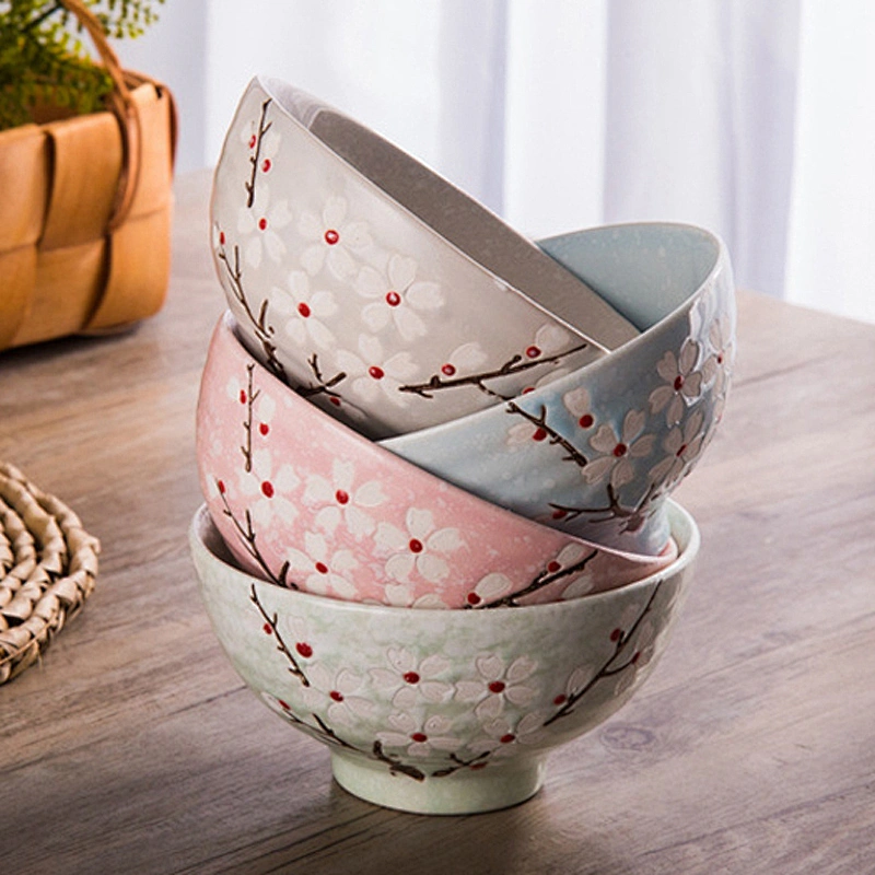 2019 New Ceramic Bowl Porcelain Rice Bowl Wholesale Cheap Price Tableware
