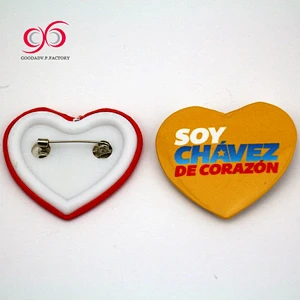 Best Selling animal badge clip safety pin custom plastic pins round badges