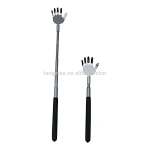 Handshape Telescopic Stainless Steel Handle Back Scratcher With Silver Head&Colorful Handle