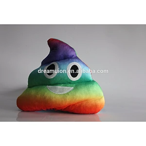 Home Sofa Decor Emoji Emoticon Cushion Key ring Plush Toys Yellow Face Round