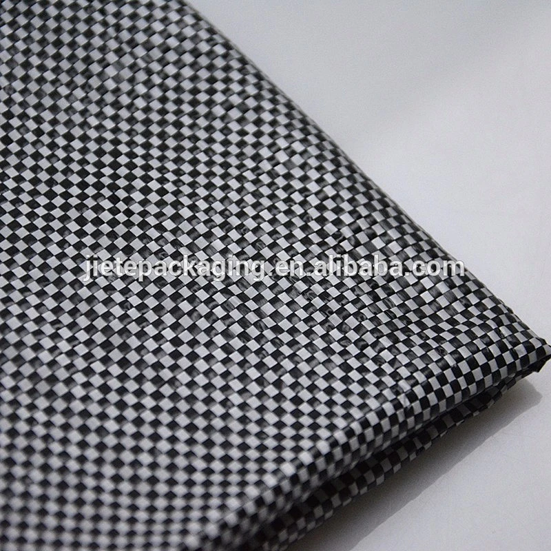 Black ECO plain pp woven plastic packing bags