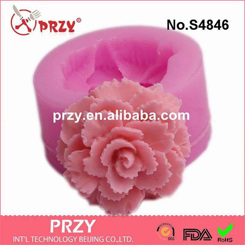 3D Silicone Flower Molds for Bakeware Soap Jelly Candy Tools