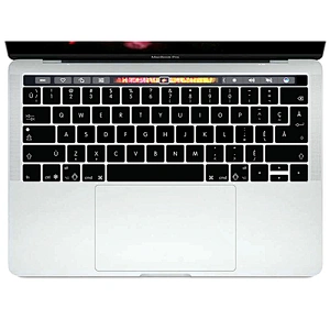 custom silicone keyboard protector desktop canadian french Keyboard Cover For macbook pro 13 inch touch bar keyboard skin