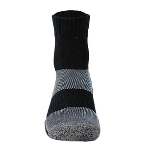 cotton free terry jacquard non slip sport socks