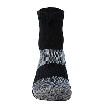 cotton free terry jacquard non slip sport socks