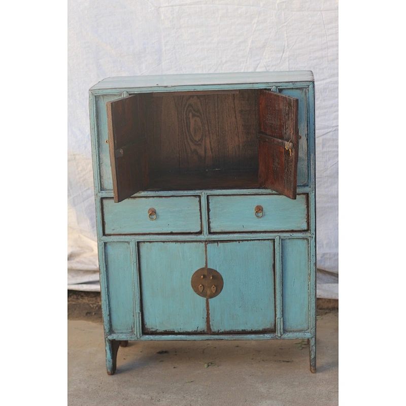 Chinese antique Reclaimed Wood Kitchen Furniture Kitchen Cupboards furniture chinese sideboard blue