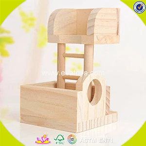 2018 New design wooden amusement facilities for hamster mini wooden amusement facilities for hamster W06F027