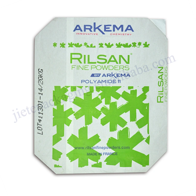 Customized square bottom moisture proof multilayer white cement industrial bag