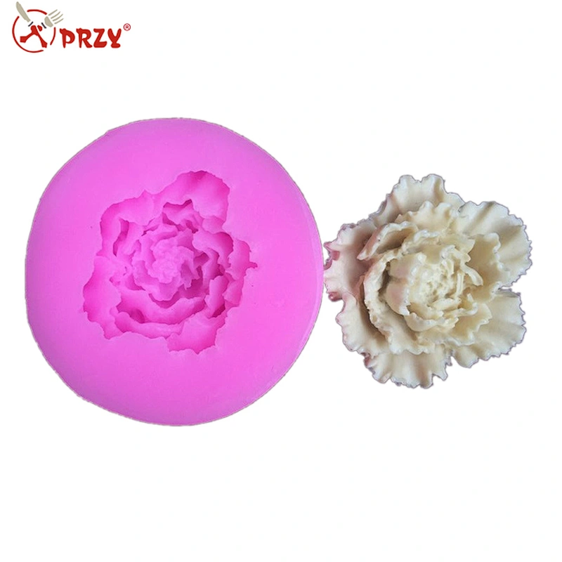Peony 3D silicone soap mold flower mold for soap handmade soap mold